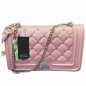 NWT 💕Badgley Mischka Metallic Pink bag